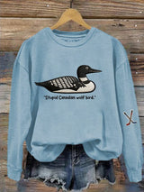 Women's Hockey Romance Print Casual Sweatshirt