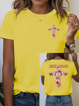 Women's Floral Christian  T-shirt