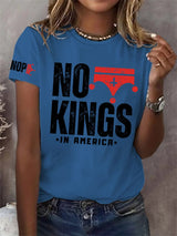 🔥Buy 3 Get 15% Off🔥Retro No Kings In America Print T-Shirt
