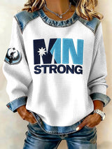 Women's Retro Minnesota Strong Printed Sweatshirt
