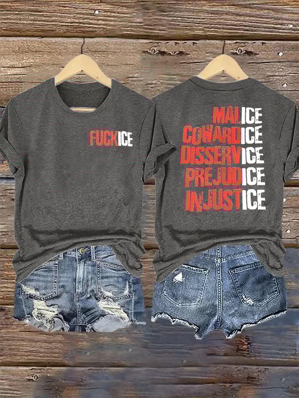 Women's  Justice For Her  Print  T-Shirt