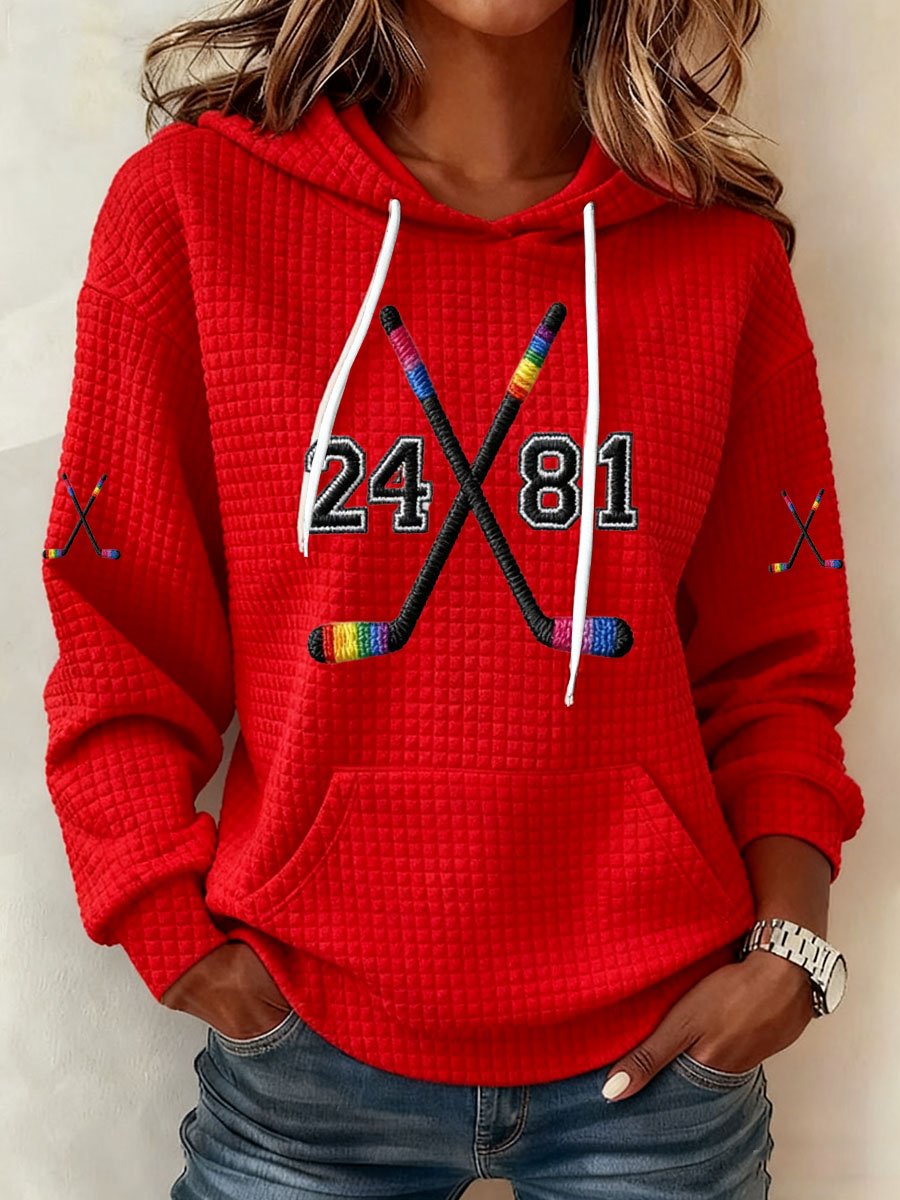 Women's Pride Hockey Sticks Hoodie