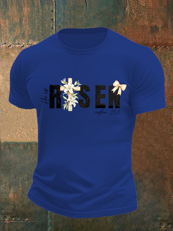 Men's  He is Risen  Print  T-Shirt