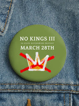 🔥Buy 3 Get 15% Off🔥Unisex Retro No Kings III 50 State Nationwide Protest March 28th Pin-Back Button