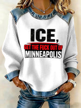 Women's Justice For Her Print Casual Sweatshirt