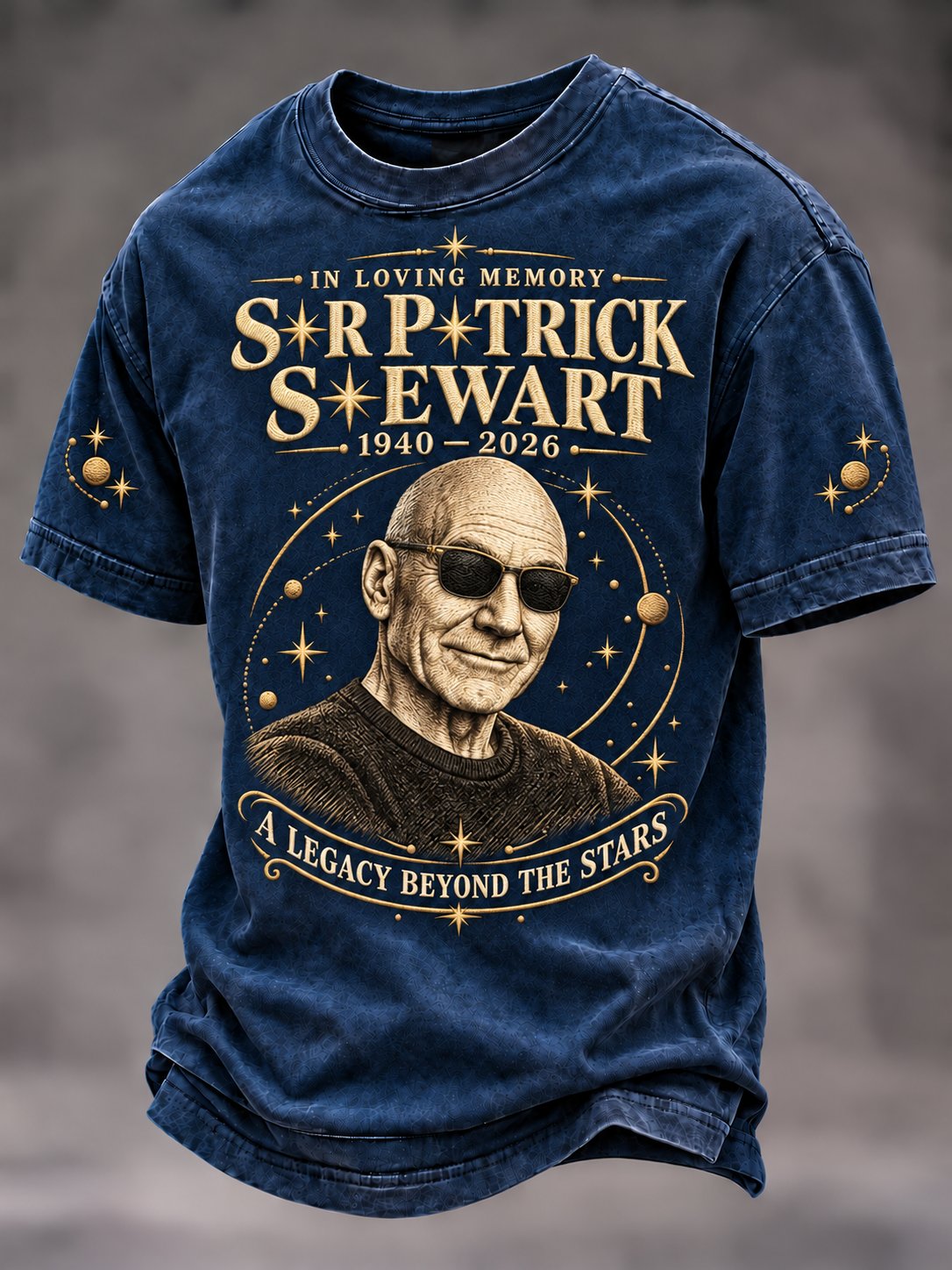 Men's Casual Commemorative Printed Short-Sleeve T-Shirt