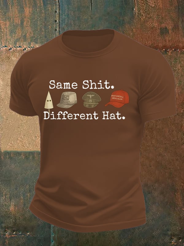 Men's  Same shit Different costume Print T-Shirt