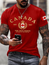 Men's casual Canadian T-shirt