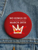 🔥Buy 3 Get 15% Off🔥Unisex Retro No Kings III 50 State Nationwide Protest March 28th Pin-Back Button