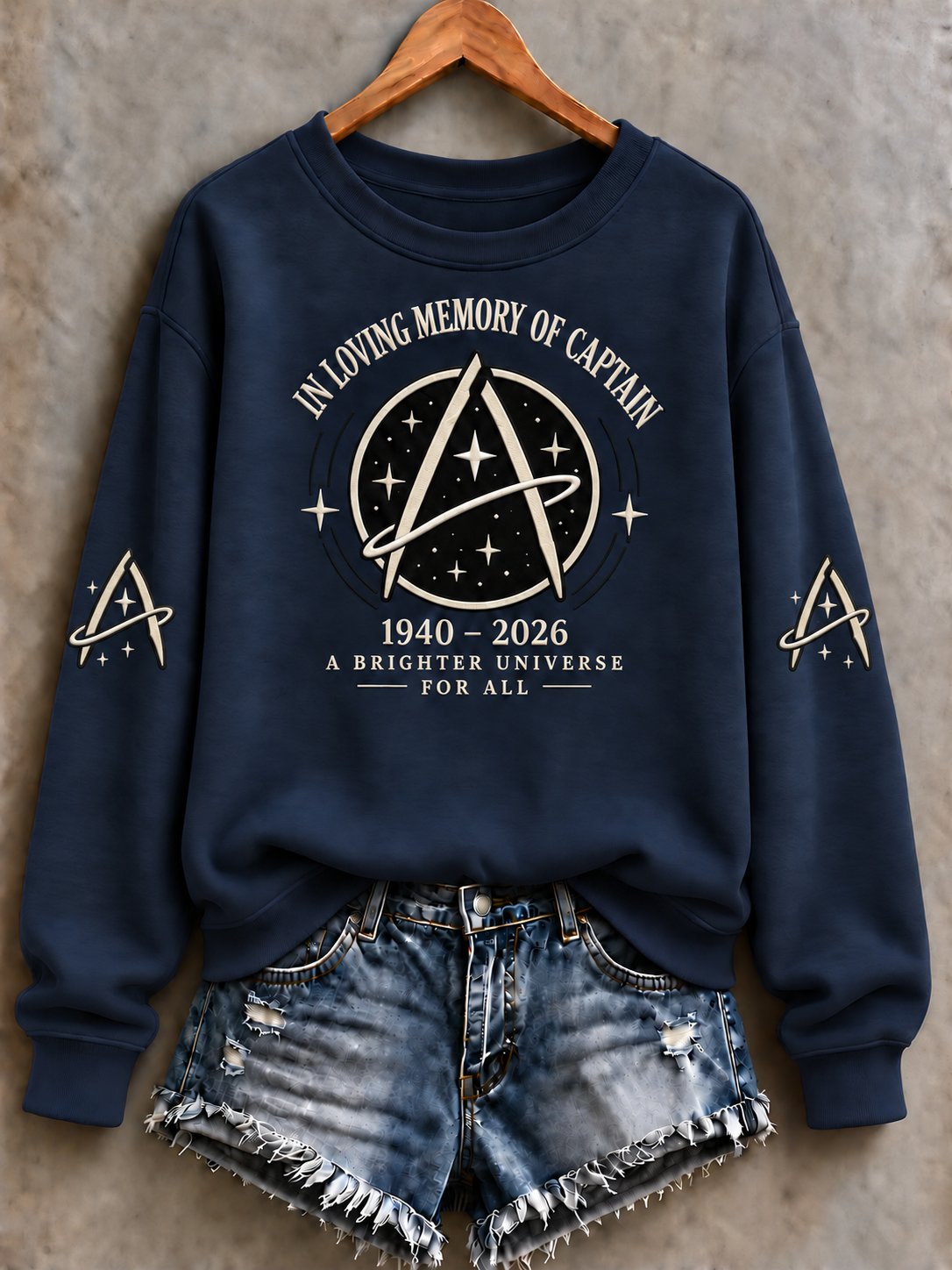 Women's In Loving Memory of Our Captain Raglan Sleeve Crew Neck Sweatshirt