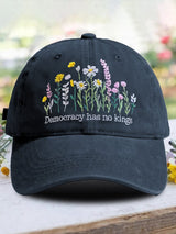 🔥Buy 3 Get 15% Off🔥Retro Democracy Has No Kings Print Baseball Cap