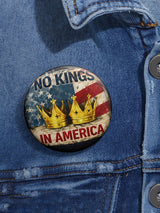 🔥Buy 3 Get 15% Off🔥Unisex Retro No Kings In America Pin-Back Button