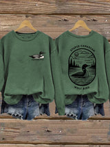 Women's Hockey Romance Print Casual Sweatshirt