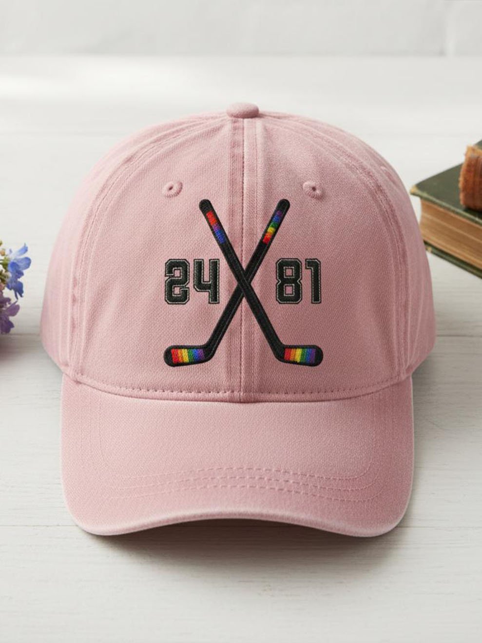 Unisex Retro Hockey Fan Gift Printed Hat
