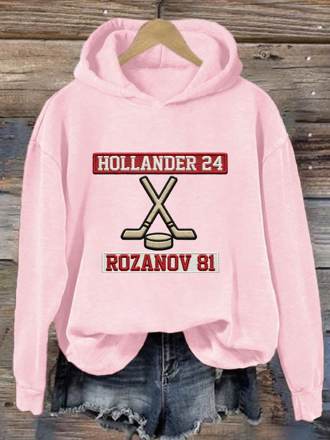 Women's Hockey Romance Print Casual Sweatshirt
