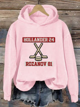 Women's Hockey Romance Print Casual Sweatshirt