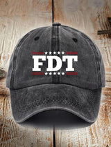 Unisex Fdt Printed Washed Cotton Hat