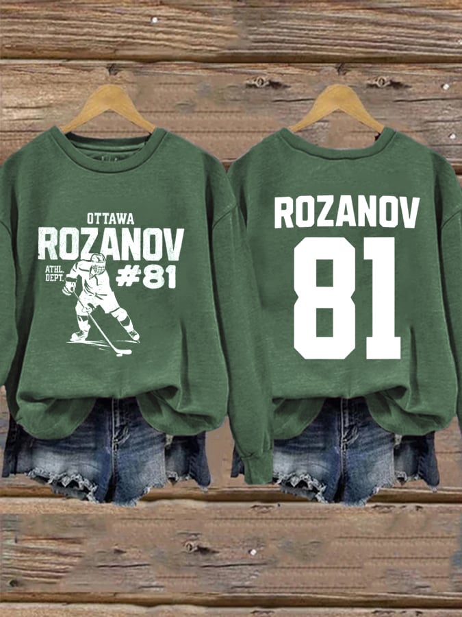 Women's Golden Boy and Ice Prince Hockey Sticks Sweatshirt