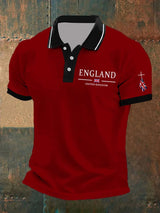 Men's Union Jack Business Casual Polo Shirt