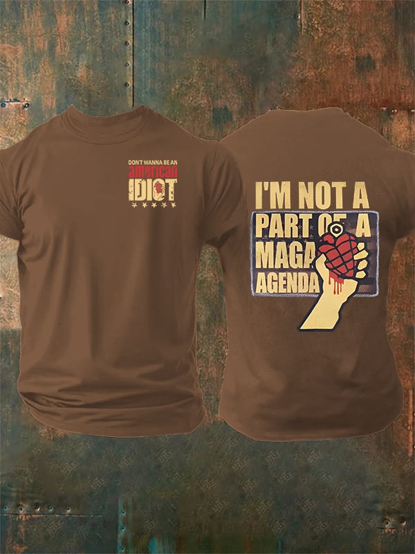 Men's  american idiot Print T-Shirt