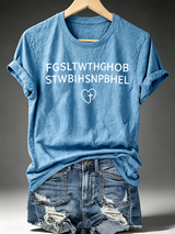Women's FGSLTWTHGHOB STWBIHSNPBHEL Faith Print Top