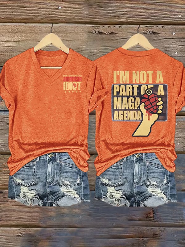 Women's  american idiot  Print T-Shirt