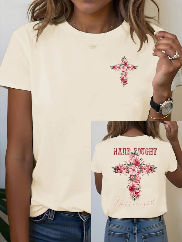Women's Floral Christian  T-shirt