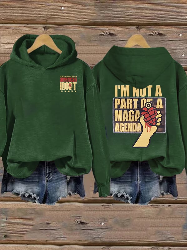 Women's  american idiot Print Hoodie