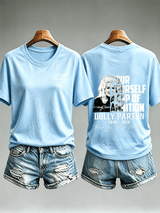 Women's  Vintage Signature Graphic Memorial Print T-Shirt
