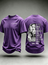 Men's Vintage Signature Graphic Memorial Print T-Shirt
