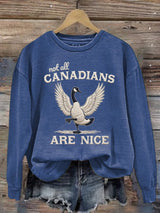 Women's casual Canadian Wolfbird sweatshirt