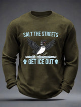 Men's Salt The Streets Get ICE Out Printed Casual Top