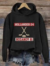 Women's Hockey Romance Print Casual Sweatshirt