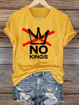 🔥Buy 3 Get 15% Off🔥Women's America has No Kings Printed Casual T-Shirt