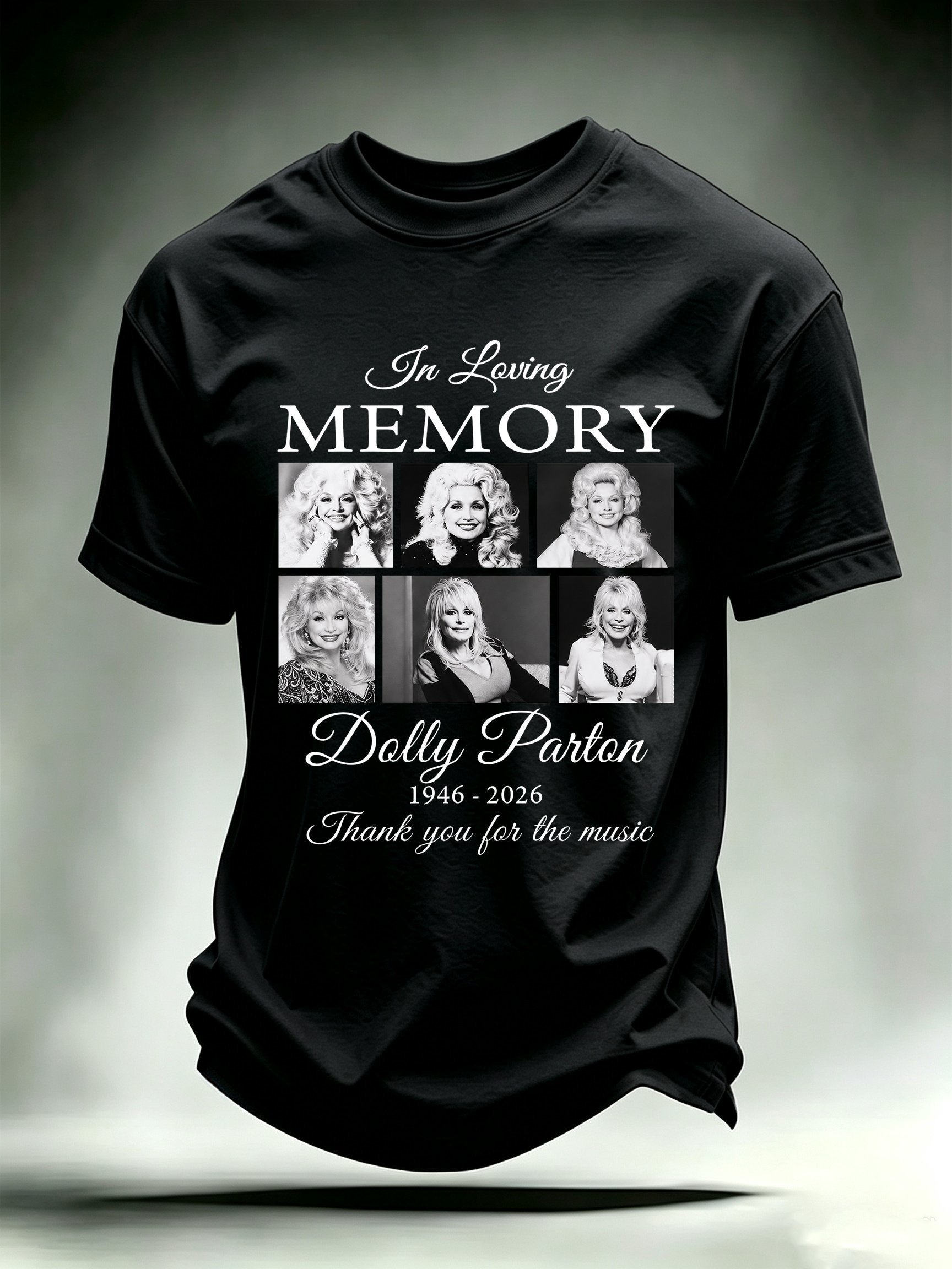 Men's Vintage Country Music Tribute Parton Tour T-Shirt