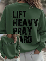 Women's  Gym Faith Print Sweatshirt