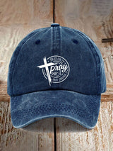 Faith Pray On It Cross Baseball Cap