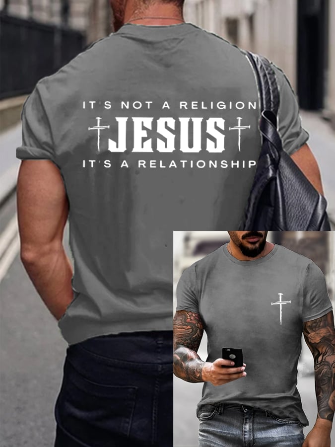 Men's Faith  Printed Casual T-Shirt