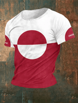 Men's Retro Greenland Printed Top