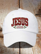 Christmas Jesus Faith Sequin Print Baseball Cap