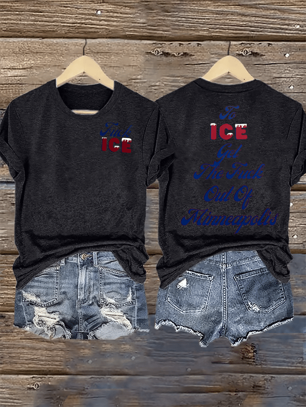 Women's  To ICE get the fuck out of Minnesota T-Shirt