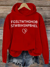 Women's  FGSLTWTHGHOB STWBIHSNPBHEL Printed Hoodie