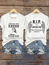 Women's Justice for Renee Nicole Good  Print Casual T-Shirt
