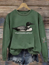 Women's Hockey Romance Print Casual Sweatshirt