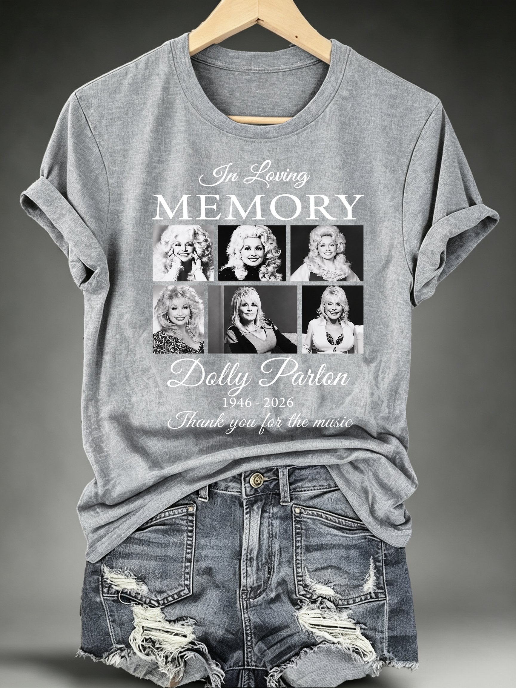Women's Vintage Country Music Tribute Parton Tour T-Shirt