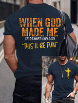 Men'S Casual Faith Short-Sleeved T-Shirt
