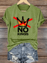 🔥Buy 3 Get 15% Off🔥Women's America has No Kings Printed Casual T-Shirt