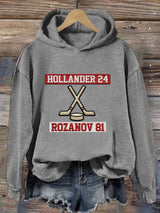 Women's Hockey Romance Print Casual Sweatshirt
