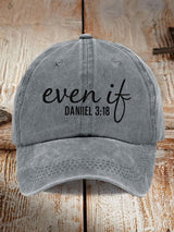 Unisex Even If Print Baseball Cap