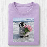 Tulip Bouquet Penguin Vintage Comfort Tee